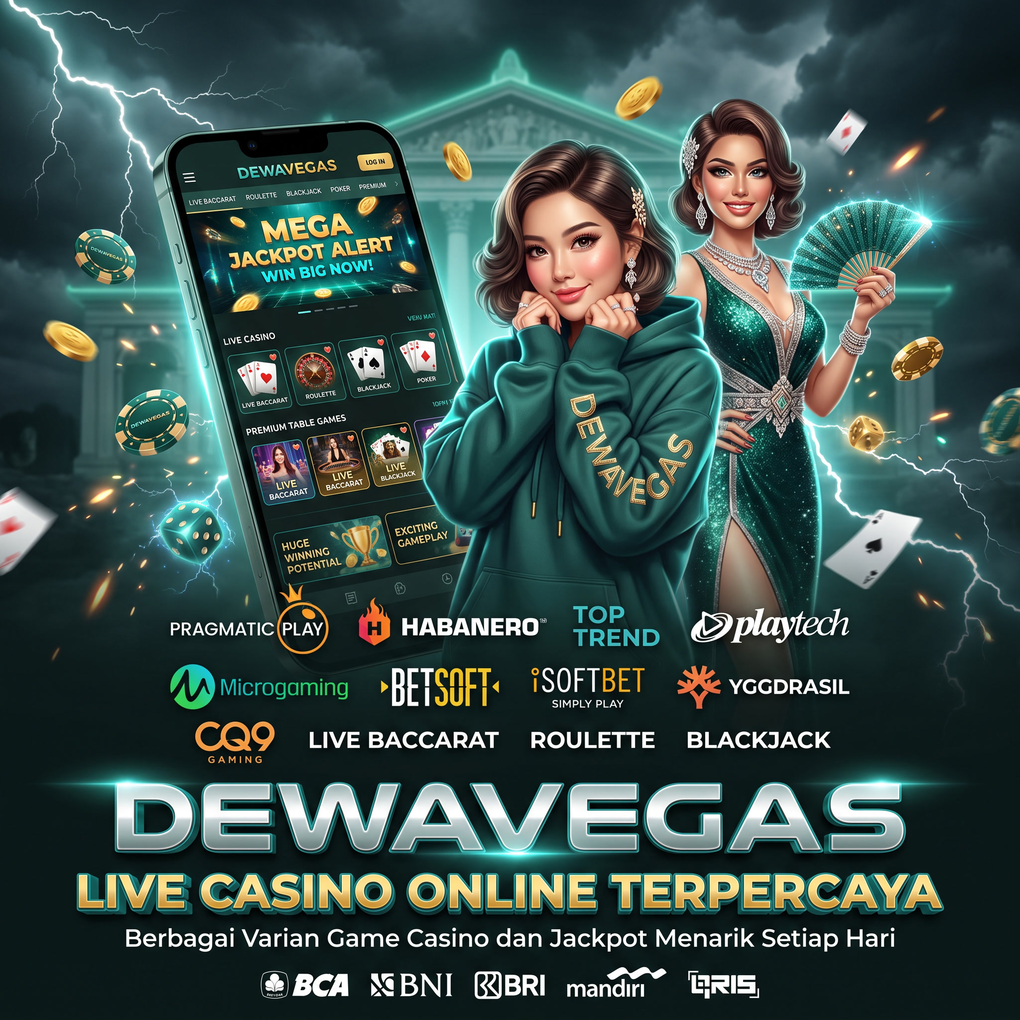 Banner live casino DEWAVEGAS